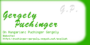 gergely puchinger business card